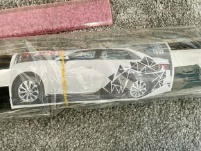 Černé designové polepy/nálepky na auto