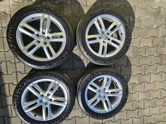 5x112 18 7J ET43 orig. alu kola Audi vč. let pneu Continenta