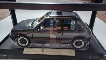 2x Norev 1/18 Peugeot 205 GTi šedá grafit limit 300 ks / bíl