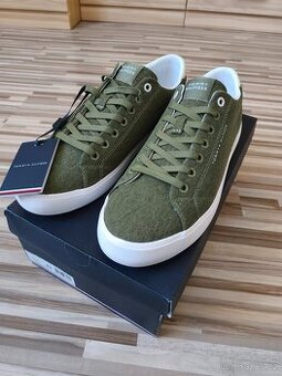 PÁNSKÉ SPORTOVNÍ TENISKY | KHAKI ZELENÁ | TOMMY HILFIGER
