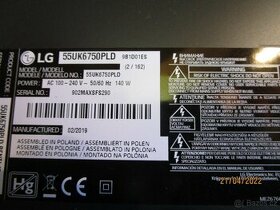 Podsvit k TV LG 55UK6750PLD.