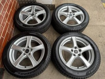 Alu 17" 5x112, Borbet Stříbro zimní 85% SUP3 TOP