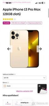 Prodám iphone 13 pro max ze zadu prasklý