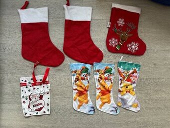 Vánoční / Mikulášské boty, punčochy, 7 ks