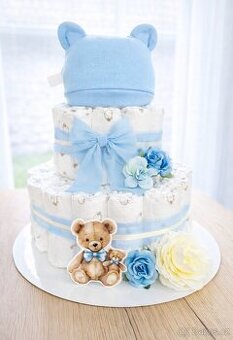 Plenkový dort - dárek pro miminko