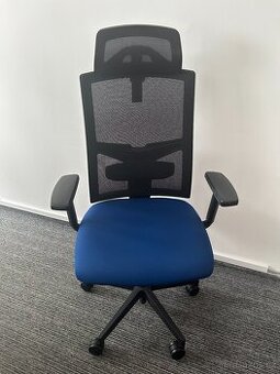 Kancelářská židle modrá 2 ks