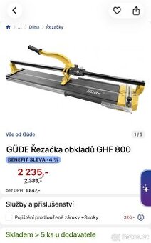 Güde řezačka obkladů GHF 800