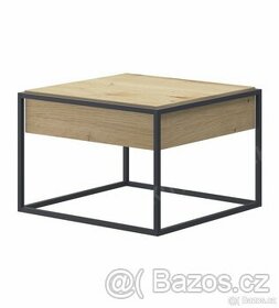 industriální konferenční stolek dub artisan - 1