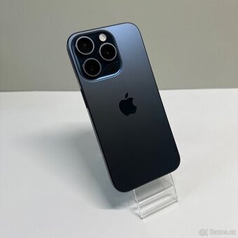 iPhone 15 Pro 256GB, modrý, eSIM (12 měsíců záruka)