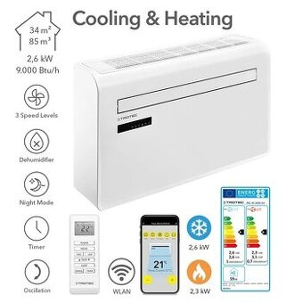 Nástěnná klimatizace PAC-W 2650 SH s funkcí vytápění
