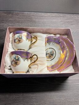 Porcelánový set zlacený