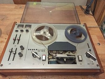 Kotoučový magnetofon TESLA B100 Stereo FUNKČNÍ + páska