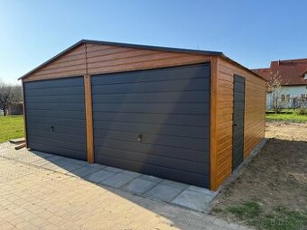 Moderní plechová garáž 6x6