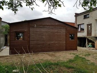 Plechová garáž 5x6m - 1