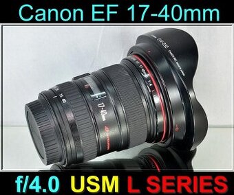 Canon EF 17-40mm f/4 L USM širokoúhlý zoom Objektiv