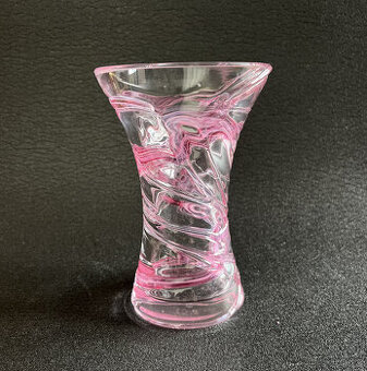 Ruckl Křišťálová váza 15 cm, strukturované sklo