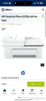 🖨️ Multifunkční tiskárna HP DeskJet Plus 4120 – Wi-Fi, kopí