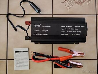 Měnič napětí z 12V na 220V - čistá sinusoida