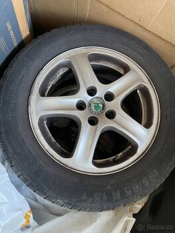 Alu Kola Škoda R15 6Jx15 Gumy 195/65