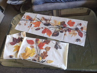 podzim polštář+ ubrus