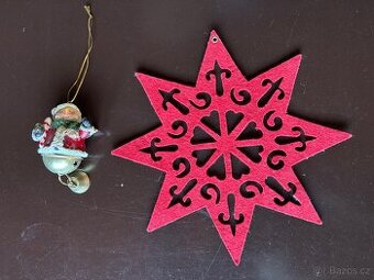 Vánoční hvězda + rolnička