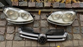 Přední světla, maska