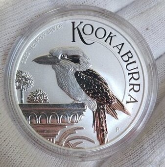 Stříbrná mince Kookaburra 1 oz 2022