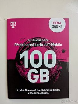 SIM karta T-Mobile 100 GB