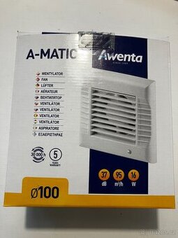 Žaluziový ventilátor do koupelny/wc