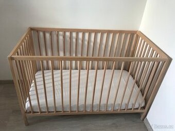 Postýlka Sniglar 60x120 s matrací Krummelur