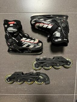 Dětské rostoucí brusle lední i kolečkové Tempish 33-36