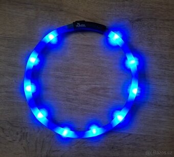 Hunter LED Svítící obojek Yukon modrý  Vel. L
