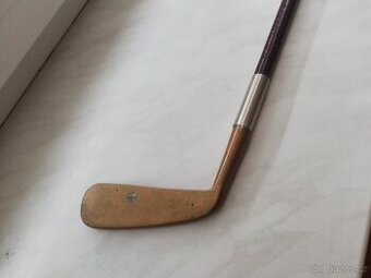 Stará mosazná golfová hůl Sona fiexi