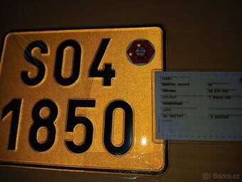 zetor  2511 s SPZ,rv 1970 ,částečně rozebraný ale komplet