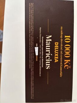 Voucher Deluxea Mauricius v hodnotě 10000 Kč