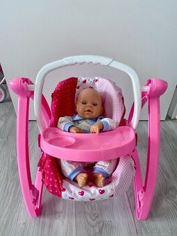 Houpačka/jídelní židlička pro panenku