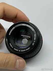 Minolta MD 50mm f1.7 (+ redukce)