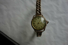 Pěkné,staré, dámské, art- decové zlaté hodinky  Natalis - 1