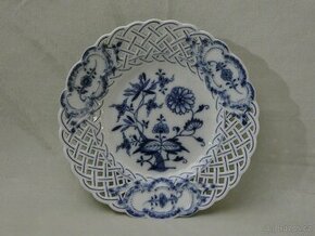 Starý porcelánová talíř cibulák - Míšeň - 1