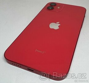 iPhone 12 64GB RED, baterie 100%, záruka
