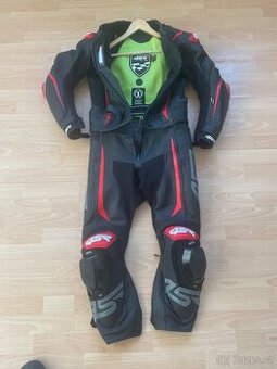Motorkářská dvoudílná kožená kombinéza - 1