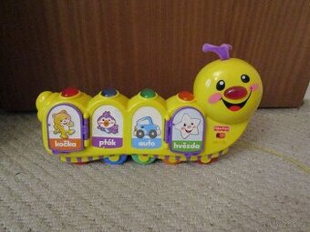 Veselá mluvící housenka zn. Fisher Price