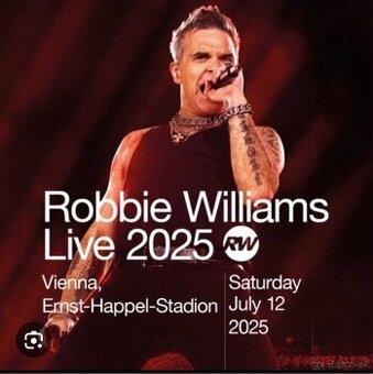 Robbie Williams Vídeň 2x sezení