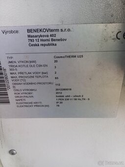 Prodám kombinovany kotel Benekov uhlí, peletky , dřevo