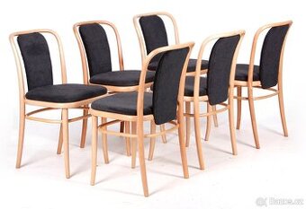 Jídelní židle TON, set 6-ti kusů v TOP kondici
