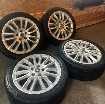 ALU Kola ŠKODA 5x112 R17 CEPEUS Letní Pneu 225/45/17