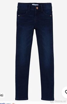 Slim fit džíny vel. 152 Name it - tmavá modra