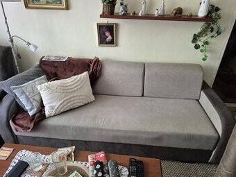 Rozkládací gauč, křeslo, taburet