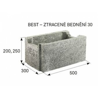 BEST - Ztracené bednění 50 x 30 x 20 cm