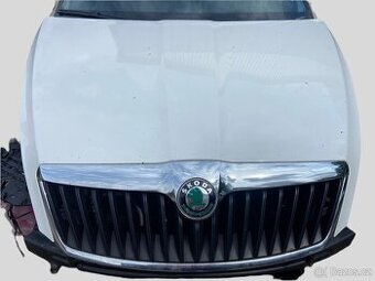 Přední kapota Škoda Octavia II 2 facelift bílá 1026